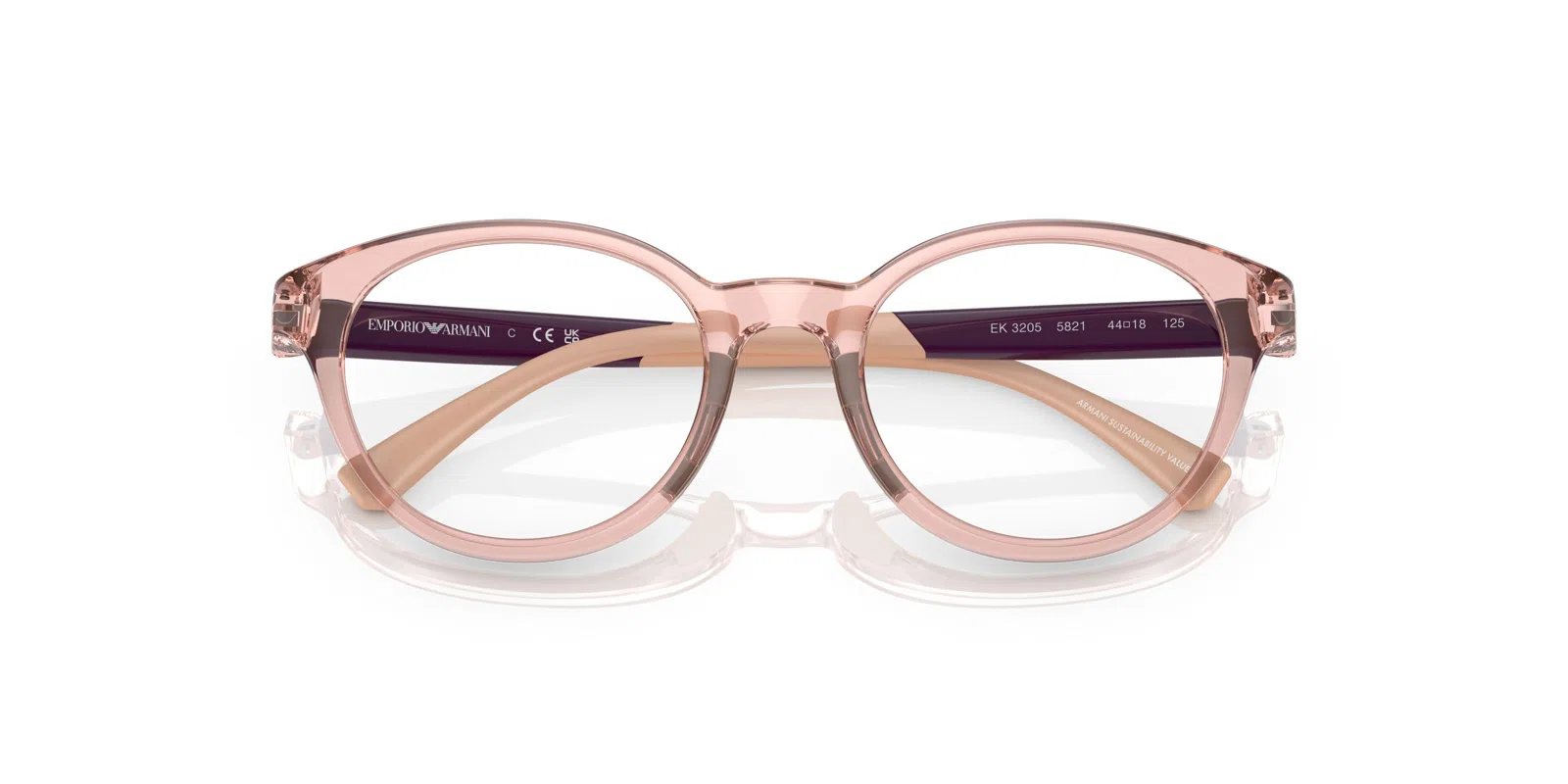 Emporio Armani Kids 3205 Eyeglasses - Transparent Pink - view 21